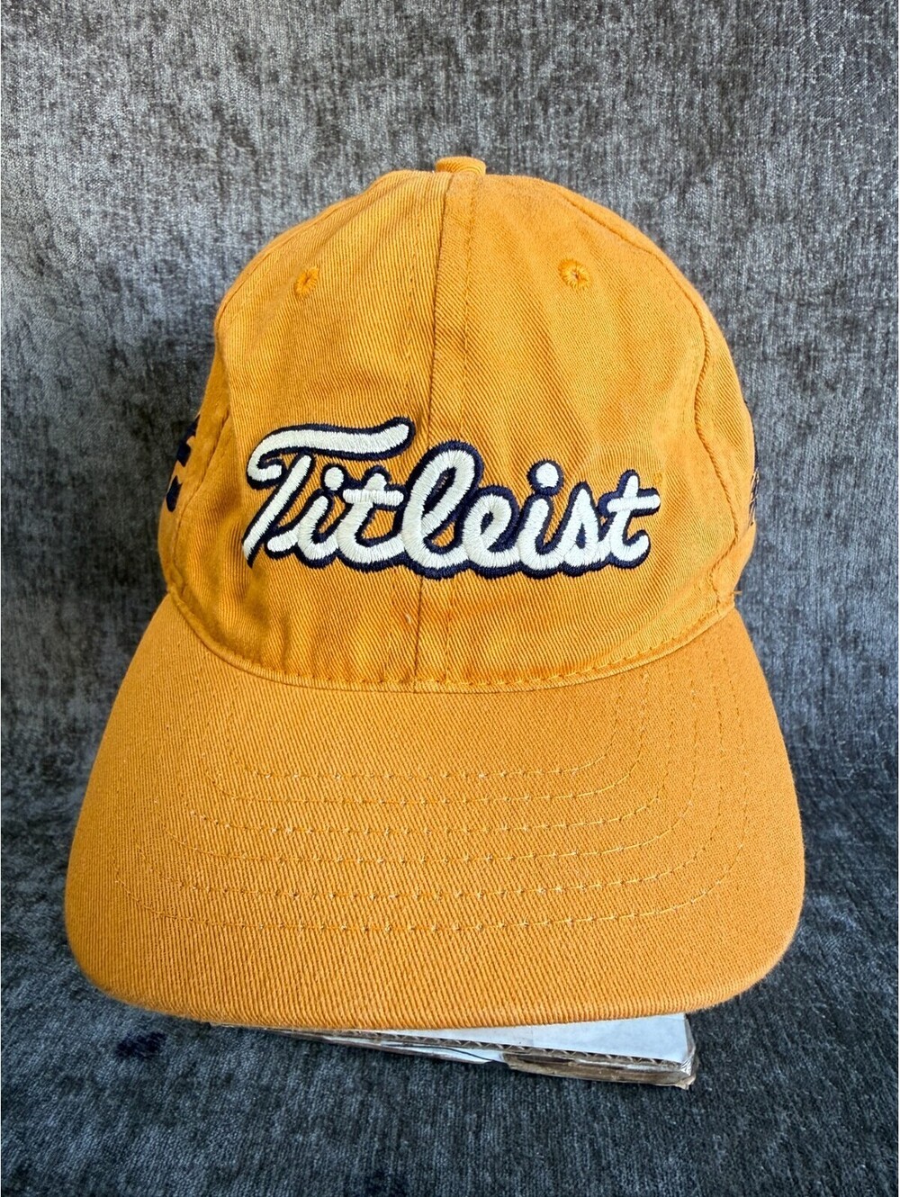 Titleist Golf Hat Cap Adjustable Strapback Eagle Run FJ Orange Cotton